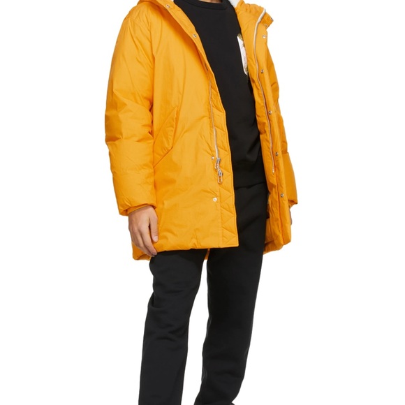 Rag and Bone NWT Yellow Sleeping Bag Puffer Coat size Small - Picture 2 of 11